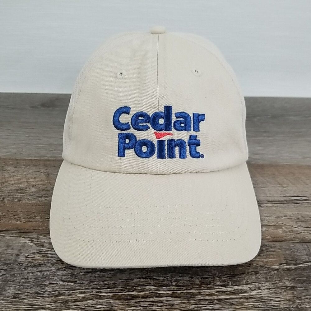 Threads Cedar Point "Team Member" Hat Tan Adjustable Strap Back